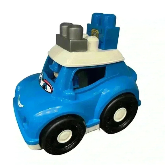 Fisher Price Mega Bloks First Builders Peter Police Car Set - Picture 2 of 9